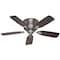 Hunter Decorative Ceiling Fan, 42 in Blade Dia, 5 Blades, 3 Speeds, 120V AC, Pewter 51060 - alternate 2
