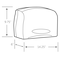 Scott Essential Coreless Jumbo Roll Toilet Paper Dispenser (09602), Black, 14.25" x 9.75" x 6.00" (Qty 1) 09602 - alternate 3