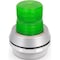 Edwards Signaling Horn Strobe, Horn, Pulse, 120VAC, 85 dB, Cast Aluminum, Green Lens, Gray Housing, Surface Mount 51XBRFG120A - alternate 2