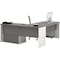 Bestar L Shaped Desk L-Shape Workstation, 82.9" D X 30.4" H, 71.1" W X Melamine, Slate/Sandstone 93862-59 - alternate 7