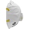 3M N95 Disposable Respirator, 8210V, Cool Flow Exhalation Valve, Dual Headstrap, White, PK10 8210V - alternate 4