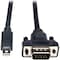 Tripp Lite Mini DPort Cable, 1.2Adapter, VGA, M/M, 10ft P586-010-VGA-V2 - alternate 2