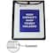 C-Line Products 9" x 12" High Capacity Black Stitched Shop Ticket Holders, 15PK 39912 - alternate 2