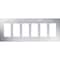 Lutron Designer Wall Plates, Number of Gangs: 6 Stainless Steel, Satin Finish, Stainless Steel CW-6-SS - alternate 2