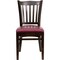 Flash Furniture Hercules Restaurant Chair, Wood Back, 17-1/2 in W 20-3/4" L 34-1/2" H XU-DGW0008VRT-WAL-BURV-GG - alternate 8