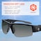 Ergodyne DAGR-AF, Safety Glasses, Anti-Fog, Smoke Lens, Matte Black Frame, Half-Frame DAGR-AF - alternate 3