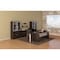 Mayline Low Wall Cabinet, Medina, w/Doors, Mocha MVLCLDC - alternate 3