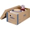 Smoothmove 24 in x 12 in x 10 in Moving Box, Kraft, Blue Printing, Kraft Corrugated Board, Double Wall, 32 ECT 0065901 - alternate 3