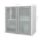 Bestar Hutch with Frosted Glass Door I3 Plus Hutch, Frosted Glass Doors, White, 18.2" D X 28.3" H, 30.1" W X 160521-1117 - alternate 2