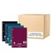Roaring Spring Case of One Subject Wirebound Notebooks, 10.5"x8", 100 sht, 4x4 Graph Ruled, Assorted Color Covers, PK24 10004cs - alternate 4