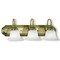 Livex Lighting Belmont 3 Light Antique Brass Bath Vanity 1003-01 - alternate 1