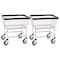 R&B Wire Products Wire Utility Cart, 2.5 Bushel, Chrome, PK2 100CEC-2PK - alternate 1