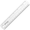 Westcott Rulers, 6" Plastic Ruler - Clear 45016 - alternate 1