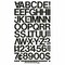 Chartpak Letters, Vinyl, Helvetica, 1", Black, PK88 01030 - alternate 2