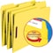 Zoro Select Pressboard Folder, 2 Fastener, Yellow, PK50 12940 - alternate 2