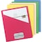 Smead File Jacket 8-1/2 x 11", Slash Cut, Assorted Colors, PK25 75425 - alternate 2