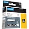 Dymo Rhino Flexible Nylon Industrial Label Tape, 1" x 11.5 ft, White/Black Print DYM1734524 - alternate 2