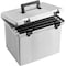 Pendaflex File Box, Plastic, 11 1/5 in W, 13 3/5 in D, 11 in H, Self-Locking Lid Closure, Gray PFX41747 - alternate 2