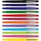 Paper Mate Point Guard Flair Felt Tip Porous Point Pen, Stick, Medium 0.7 mm, Assorted Ink/Barrel Colors, PK12 74423 - alternate 2