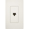 Lutron Lutron Satin Colors 1 Socket Telephone Faceplate - 1-gang - RJ-12 Phone - Biscuit SC-PJ-BI - alternate 1