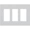 Lutron Designer Wall Plates, Number of Gangs: 3 Satin Finish, Palladium SC-3-PD - alternate 1