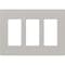 Lutron Designer Wall Plates, Number of Gangs: 3 Satin Finish, Taupe SC-3-TP - alternate 1