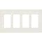 Lutron Designer Wall Plates, Number of Gangs: 4 Satin Finish, Biscuit SC-4-BI - alternate 1