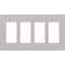 Lutron Designer Wall Plates, Number of Gangs: 4 Satin Finish, Taupe SC-4-TP - alternate 1