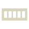 Lutron Designer Wall Plates, Number of Gangs: 5 Satin Finish, Biscuit SC-5-BI - alternate 1