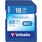 Verbatim Premium SDHC Memory Card, UHS-I V10 U1 Class 10, 16GB, Up to 80MB/s Read Speed 96808 - alternate 1