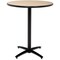 Kfi Round KFI 36in Natural Breakroom Table with Arched X Base, HPL Top, Natural T36RD-B2125-38-NA - alternate 1
