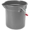 Rubbermaid Commercial Bucket, Brute 1 Ea, 10.2 in H, Nickel, Chrome, Gray 296300GY - alternate 1