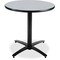 Kfi Round KFI 30in Grey Nebula Round Breakroom Table with Arched X Base, 29 W, 30 L, 29 H T30RD-B2115-GYN - alternate 1