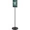 Deflecto Sign Stand, Magnetic, 2 Side, 8.5x11", Black 692056 - alternate 2