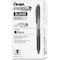 Pentel Retractable Roller Ball Pen, Fine 0.5 mm, Black PK12 PENBLN105A - alternate 2