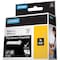 Dymo Rhino Permanent Poly Industrial Label Tape, 0.37" x 18 ft, White/Black Print 18482 - alternate 2