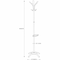 Alba Coat Stand, Black, 5 Hook ABAPMCLEON - alternate 2