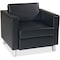 Ave 6 Collection: Pacific Arm Chair, Black Back, 32 in W 30-1/2" L 29-1/2" H, Fixed Arms, Vinyl Seat PAC51-V18 - alternate 1