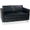 Ave 6 Loveseat, 30-1/2" x 29-1/2", Upholstery Color: Black PAC52-V18 - alternate 1