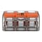 Wago Push-In Wire Connector, 12 AWG Max, 3 Port, Orange, Polycarbonate Insulation, 600 V, 32 A 221-413 - alternate 2