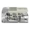Wago Push-In Wire Connector, 12 AWG Max, 3 Port, Gray, Polycarbonate Insulation, 440 V, 20 A 221-483 - alternate 5