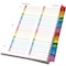 Cardinal Dividers 52 Tab, Assorted Colors 60990 - alternate 2