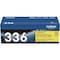 Brother Brother Genuine TN336Y High Yield Yellow Toner Cartridge - Laser - High Yield - 3500 Pages - Yellow - 1 Each TN336Y - alternate 2