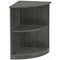 Mayline Rnd Corner Bookcase, Medina Qrtr, Sea Salt MVBQ2TSS - alternate 1