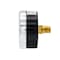 Pic Gauges 2 1/2 in Dial, 1/4 in NPT Male Center Back Location, Black Steel Case Material 102D-254A - alternate 2