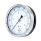 Pic Gauges 4 1/2 in Dial, 1/4 in NPT Male Center Back Location, Black Steel Case Material 102D-454H - alternate 1