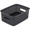 Advantus Weave Bins, Black Plastic, 3 Bins, PK3 AVT-40326 - alternate 2