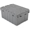 Akro-Mils Storage Container, 8.5 Gal, Attached Lid 39085GREY - alternate 1