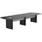 Mayline Rectangle Medina 12' Conference Table, 144 W, 48 L, 29.5 H, Wood Top, Mocha MNC12LDC - alternate 1