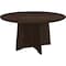 Mayline Medina Round Conference Table, Mocha Wood, MDF Frame, 48 in Dia x 29.5 in H MNCR48LDC - alternate 1